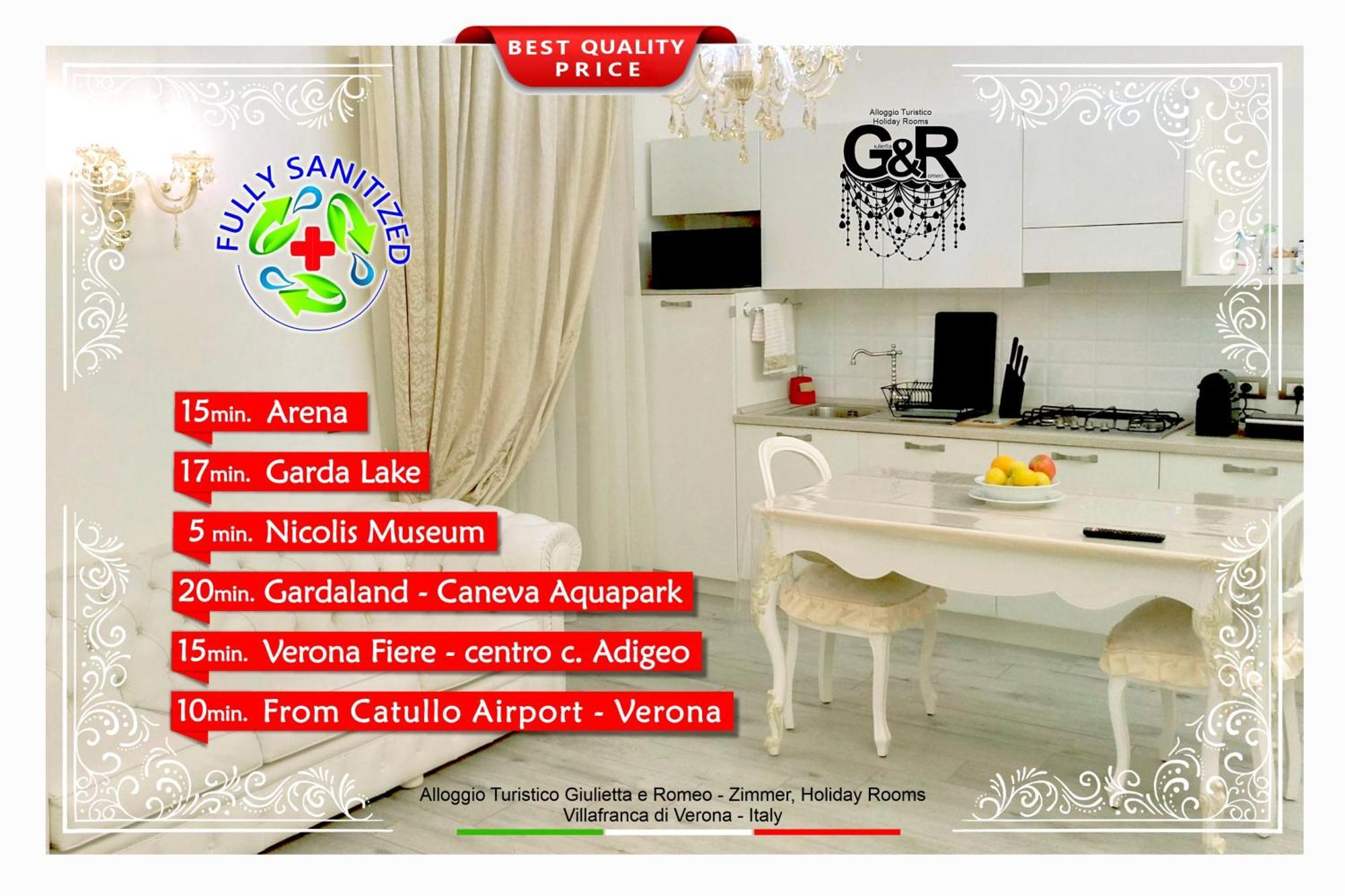 Alloggio Turistico Giulietta E Romeo - Intero Appartamento - Villafranca Di Verona, Zimmer, Holiday Rooms Extérieur photo